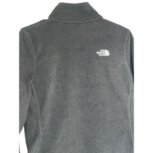 The North Face Full Zip‎ Logo Fuzzy Fleece Jacket Womens Size M Black Extra Soft - Picture 12 of 13
